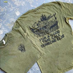 Heavy Slime vintage wash for a good time call someone else shirt